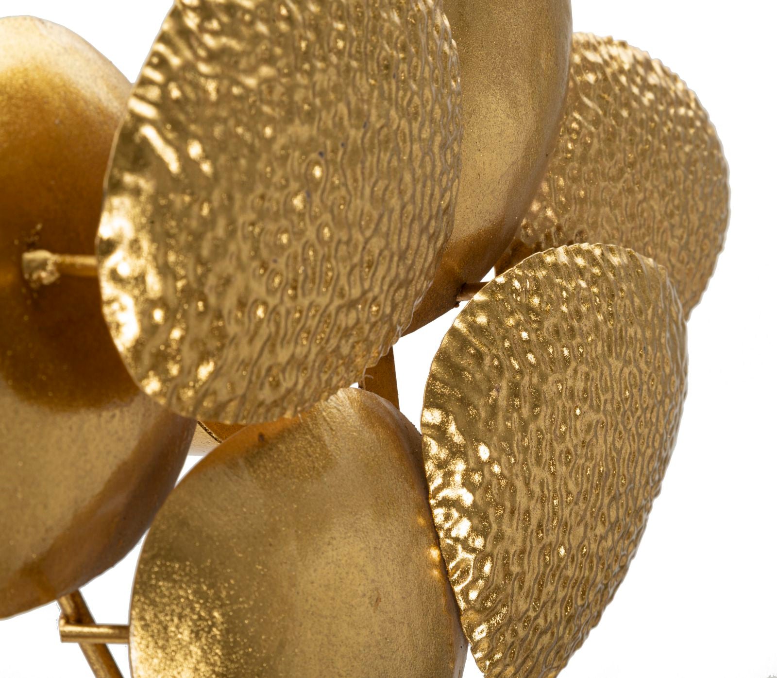 Shella Glow Wandleuchte Gold Metall 44x28cm Muscheloptik