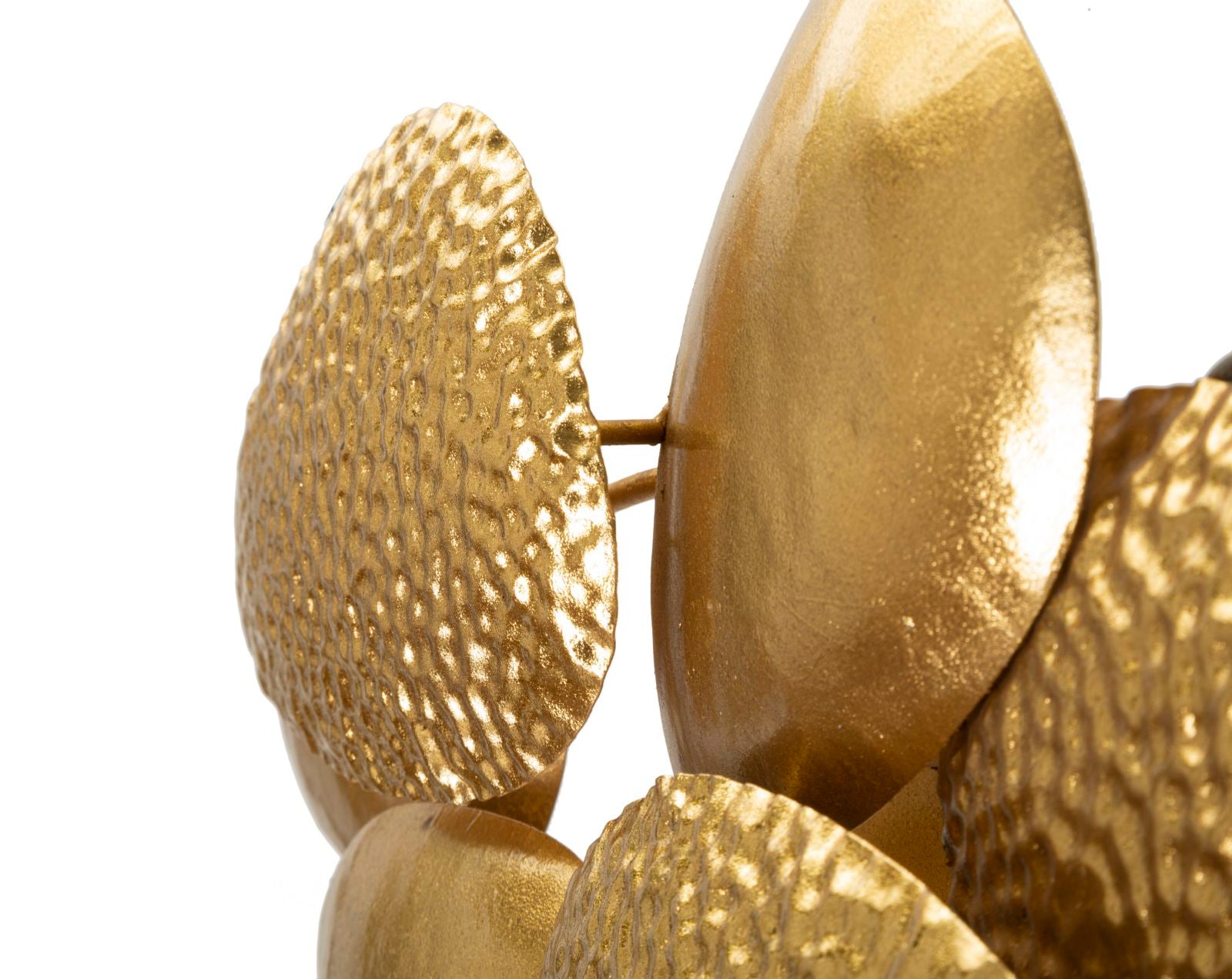 Shella Glow Wandleuchte Gold Metall 44x28cm Muscheloptik