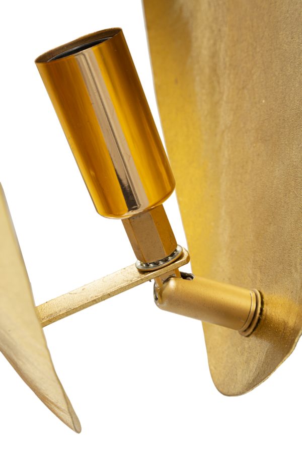 Goldy Heartlight Wandleuchte Herzform Gold Metall 25x24cm