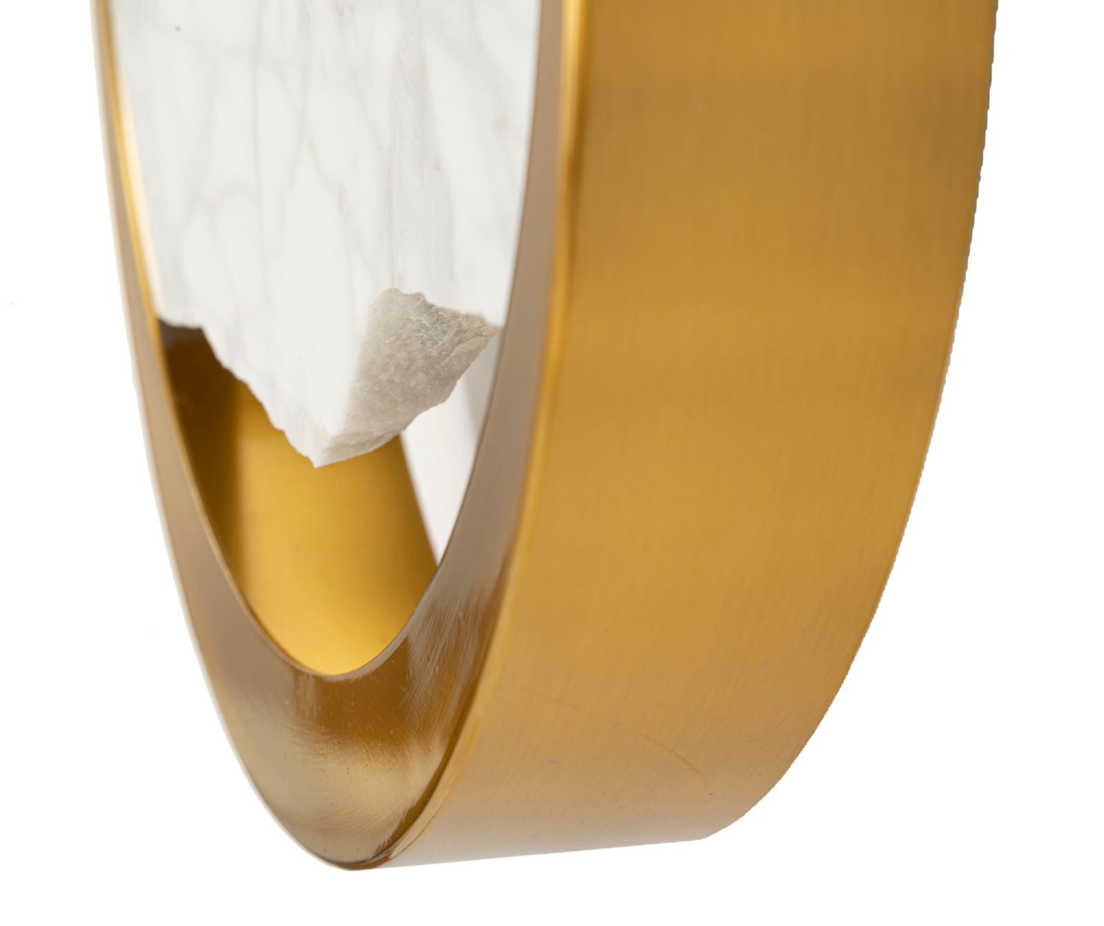 Marbella Glow Wandleuchte Glas Metall Marmoroptik 24x24cm