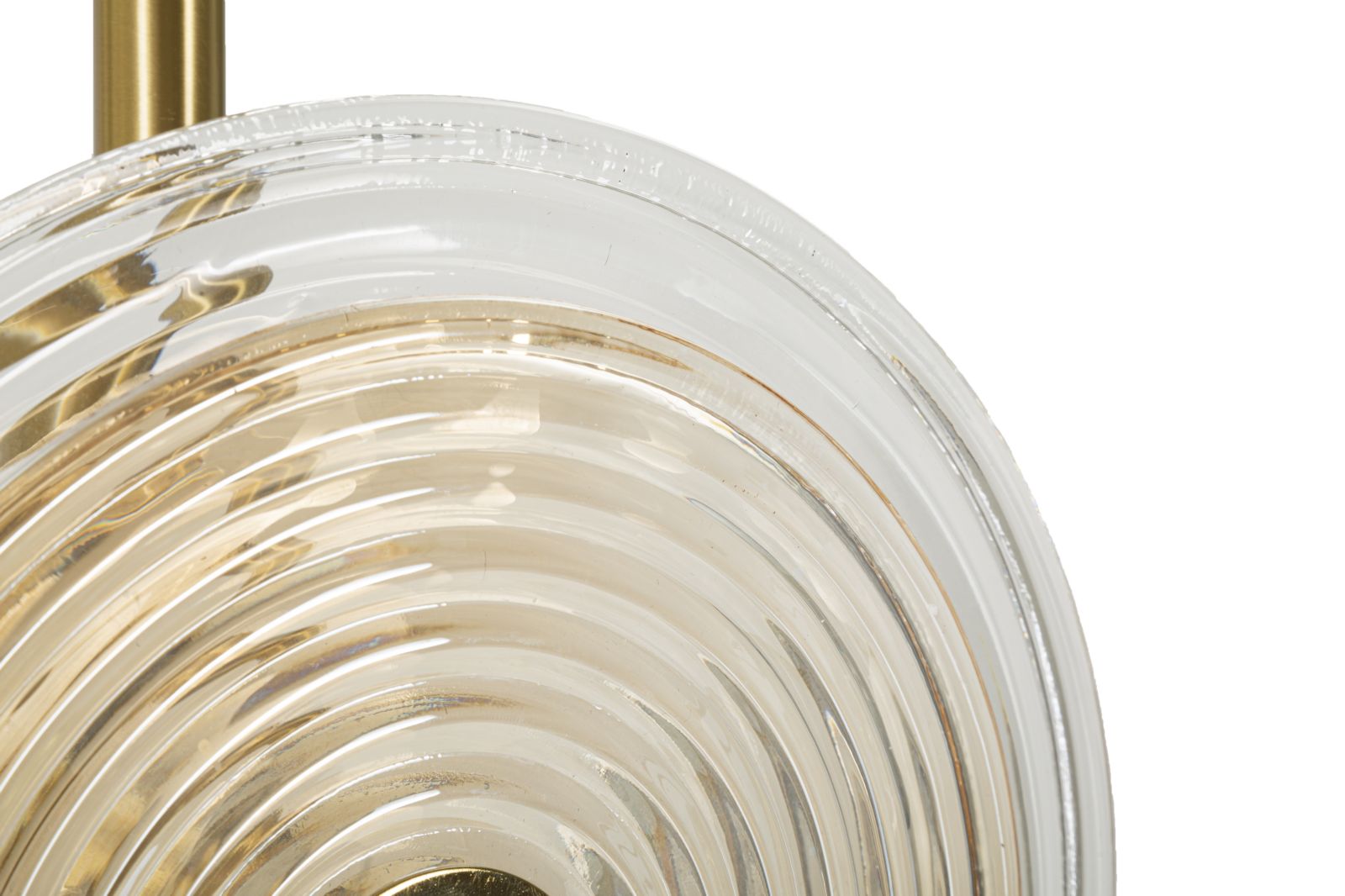 Venia Tower Stehlampe Glas Gold Ø30x170cm Glamour Design