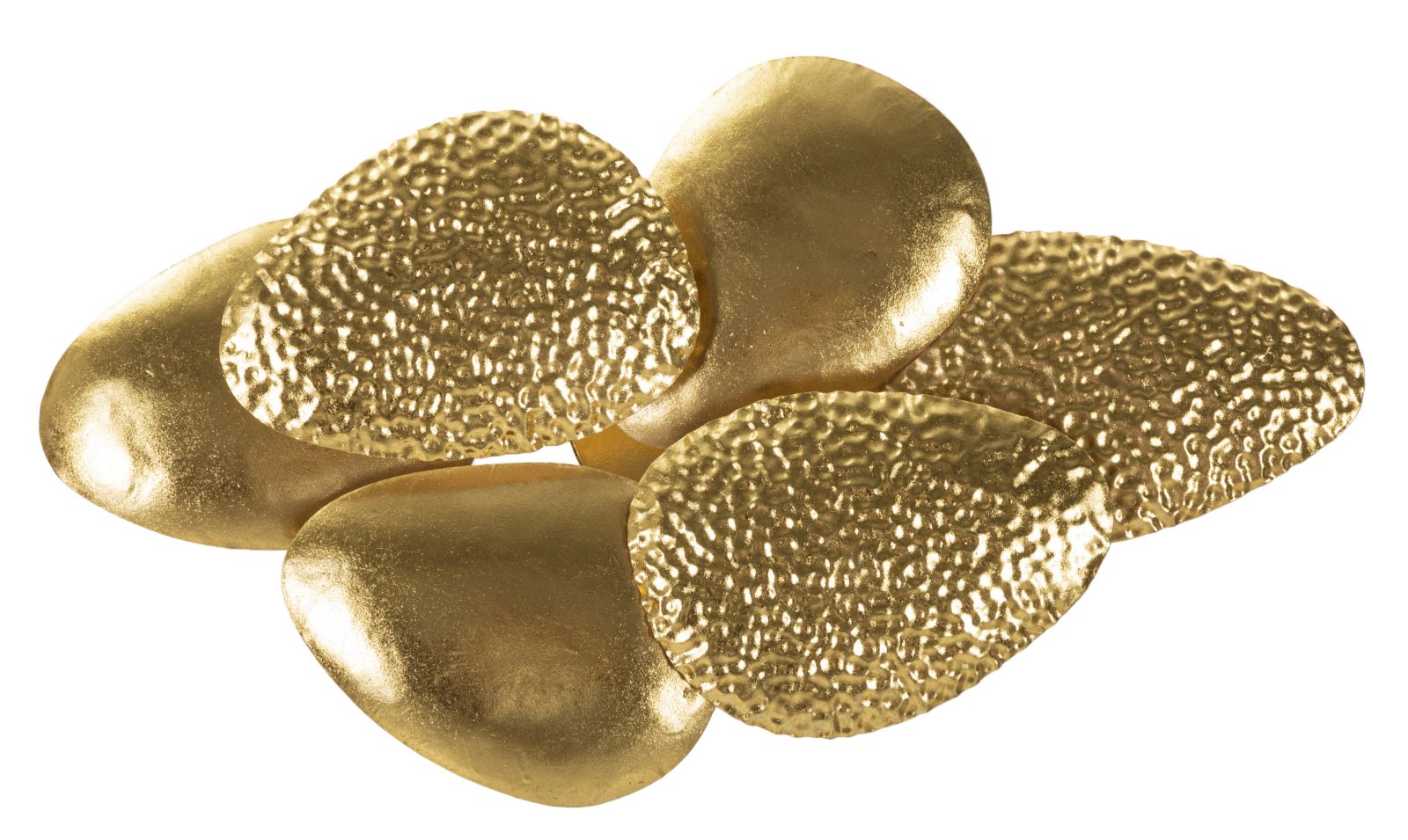 Shella Glow Wandleuchte Gold Metall 44x28cm Muscheloptik