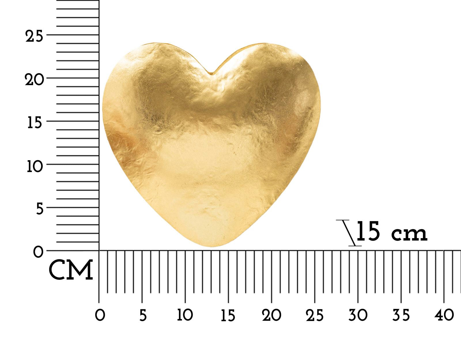 Goldy Heartlight Wandleuchte Herzform Gold Metall 25x24cm