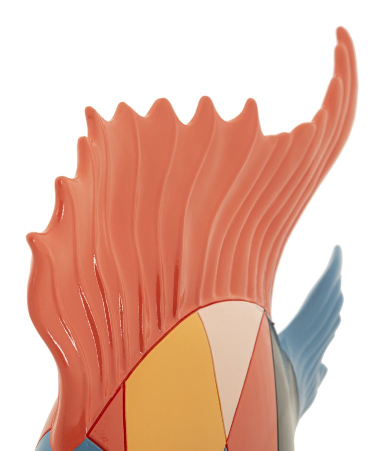 Deko Fischfigur Pesce Rubic Bunt Modern 28x25cm