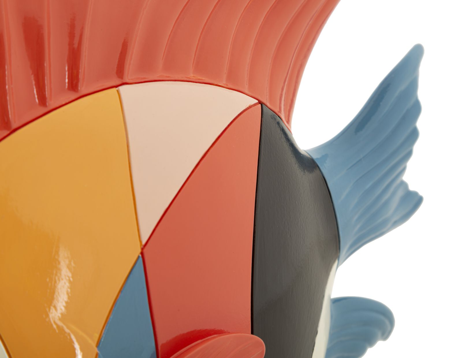 Deko Fischfigur Pesce Rubic Bunt Modern 28x25cm