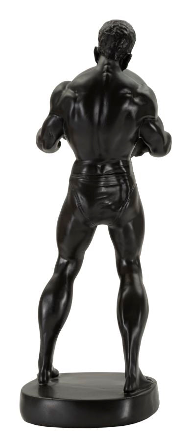 Skulptur Nocturnus Schwarz Atlas Figur 43cm modern