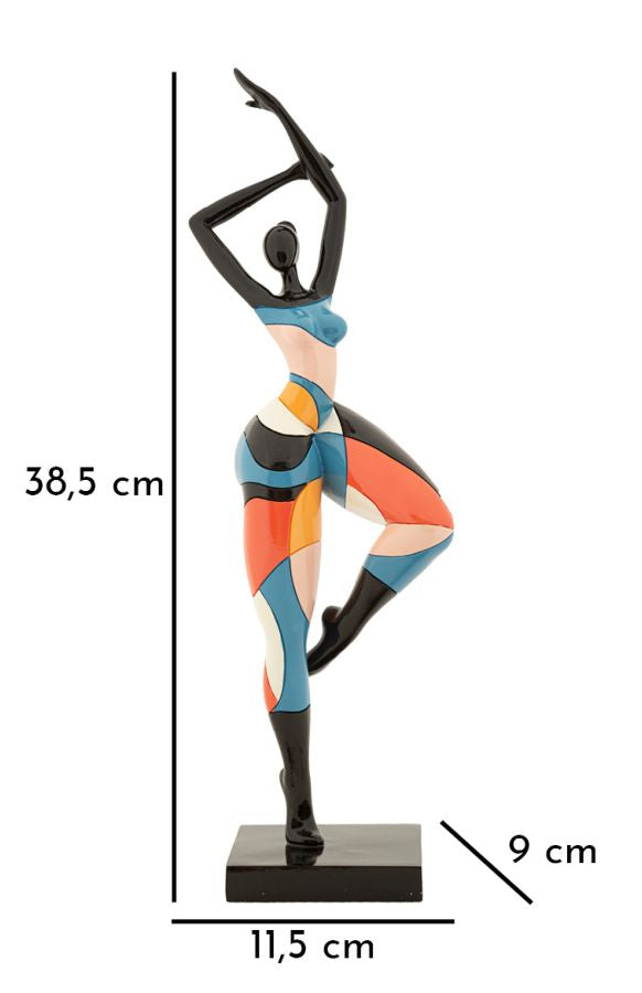 Dekofigur Tänzerin Rubina modern mehrfarbig 38,5 cm