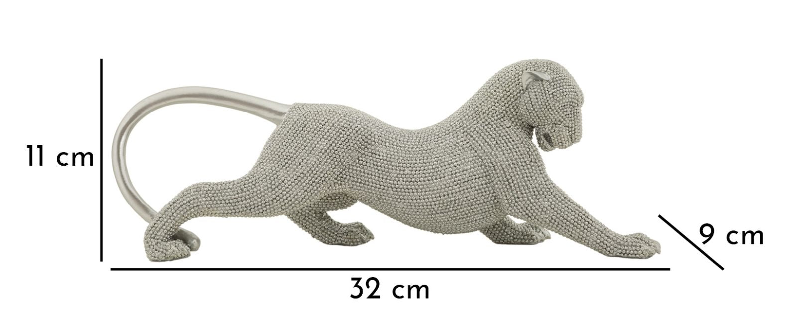 Panther Dekofigur Silvera Glam 32 cm