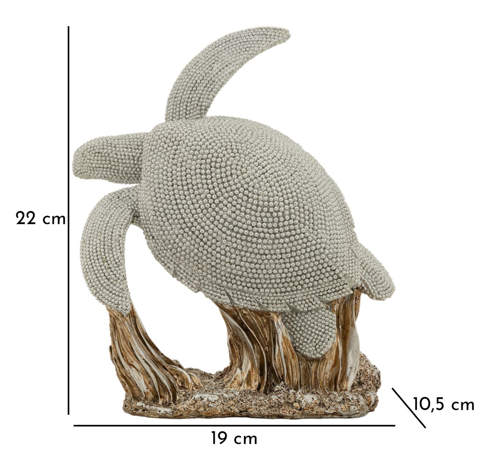 Dekofigur Schildkröte Aurella Glam 22 cm