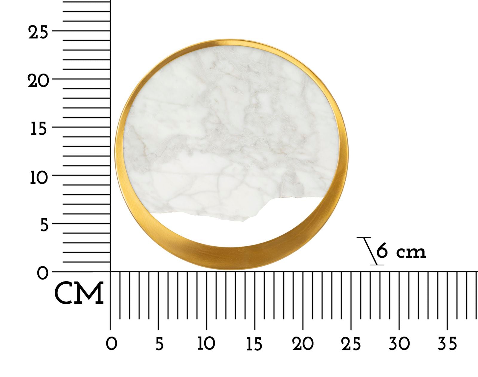 Marbella Glow Wandleuchte Glas Metall Marmoroptik 24x24cm