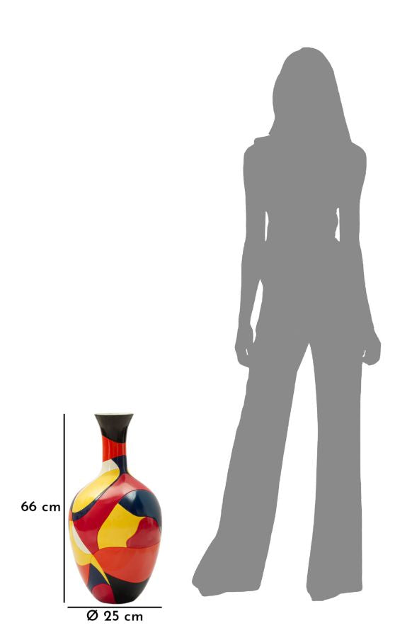 Vaso Rubic Bodenvase Modern Ø29x59 cm