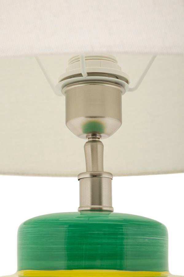 Tischlampe Piccassy Color 40x65 cm aus Keramik Metall Stoff