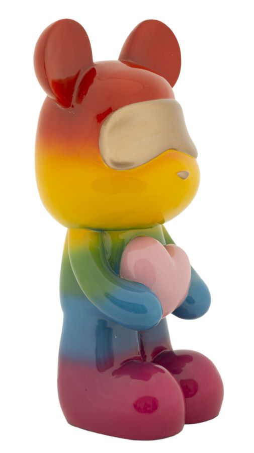Orsetto Rainbow Stehbär Dekofigur mit Herz