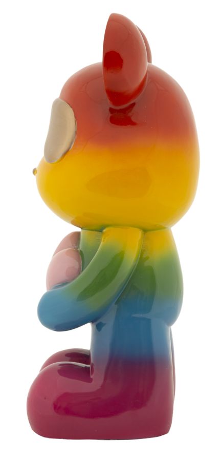 Orsetto Rainbow Stehbär Dekofigur mit Herz
