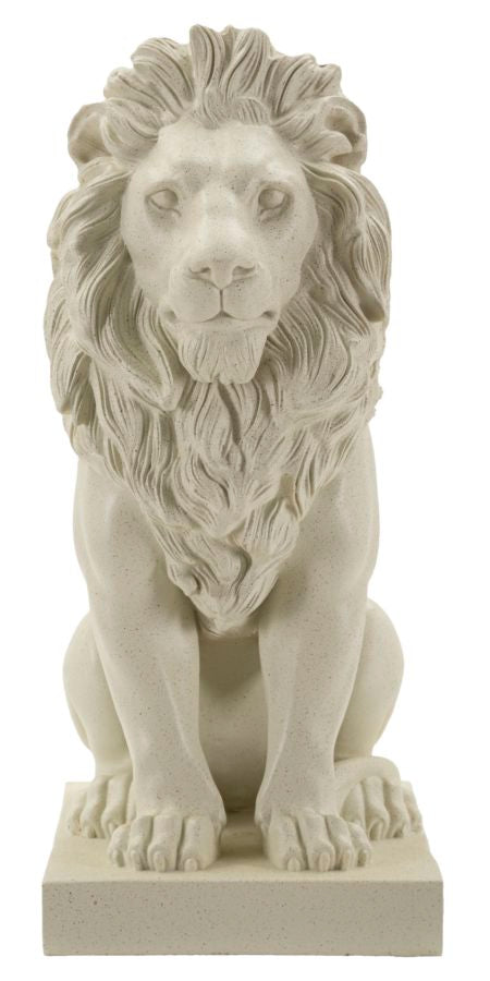 Valtoro Lion Skulptur Klassisch Steinoptik Dekofigur 40 cm