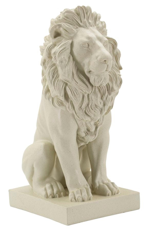 Valtoro Lion Skulptur Klassisch Steinoptik Dekofigur 40 cm