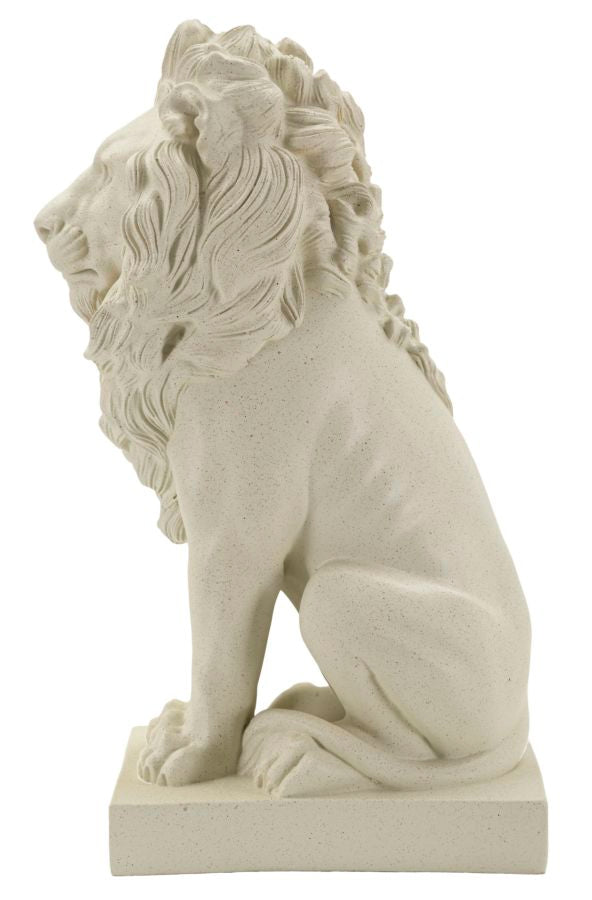 Valtoro Lion Skulptur Klassisch Steinoptik Dekofigur 40 cm