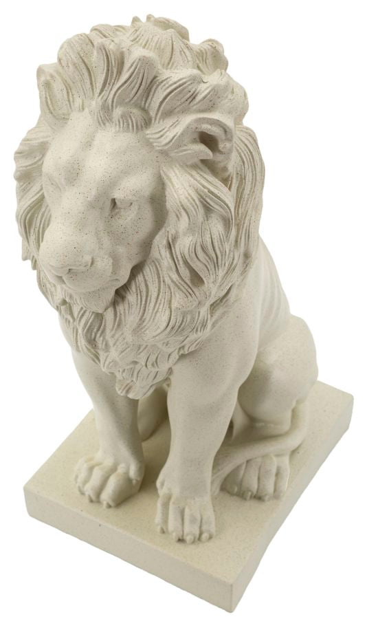 Valtoro Lion Skulptur Klassisch Steinoptik Dekofigur 40 cm