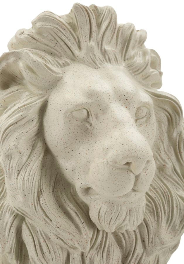 Valtoro Lion Skulptur Klassisch Steinoptik Dekofigur 40 cm