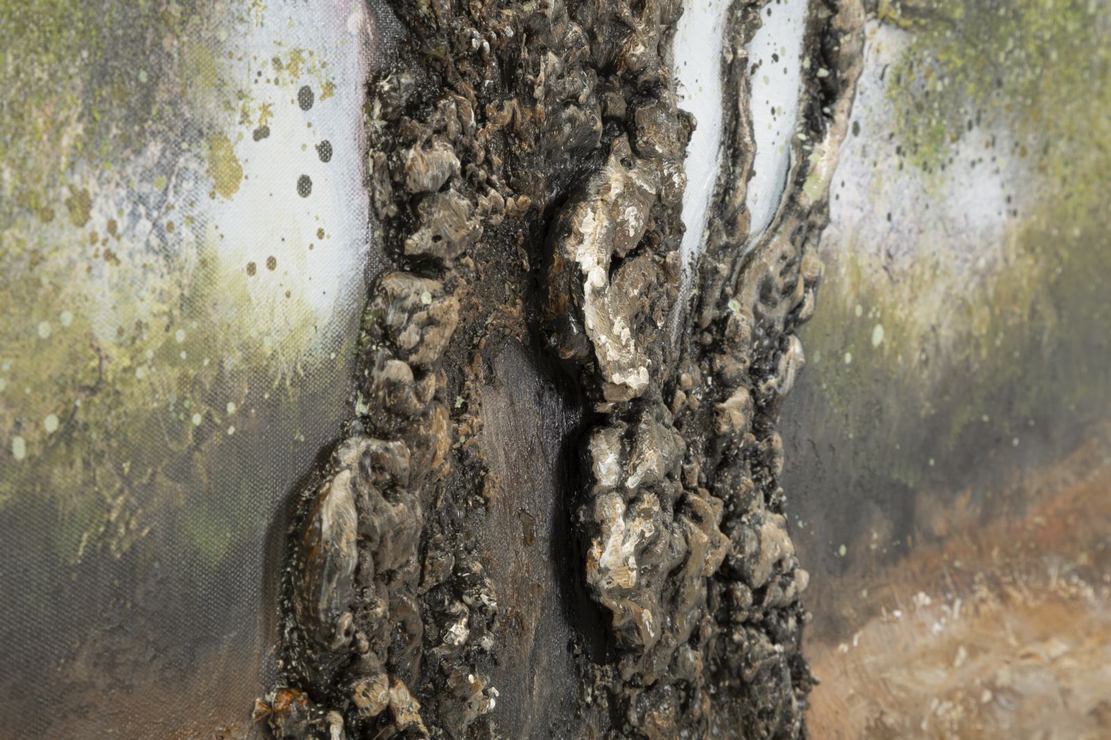 Wandbild Olea 120x80 Handgemaltes Leinwandbild Olivenbaum Natur Landschaft