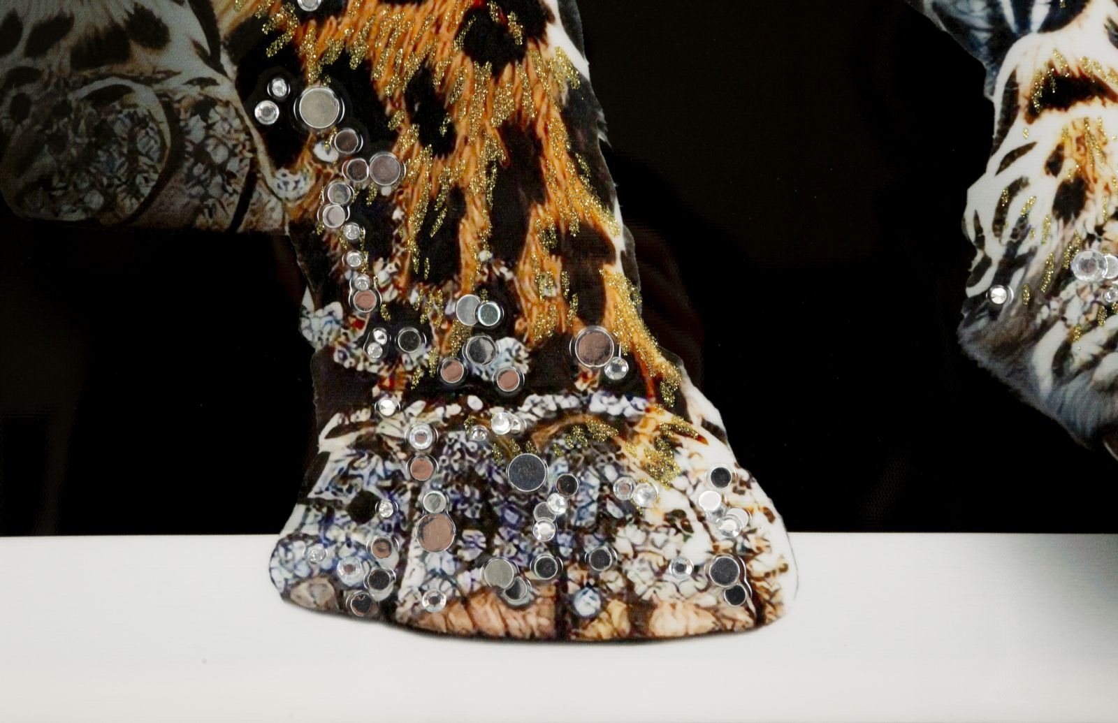 Wandbild 3D Diamond Jaguar Lackoptik 82x82cm