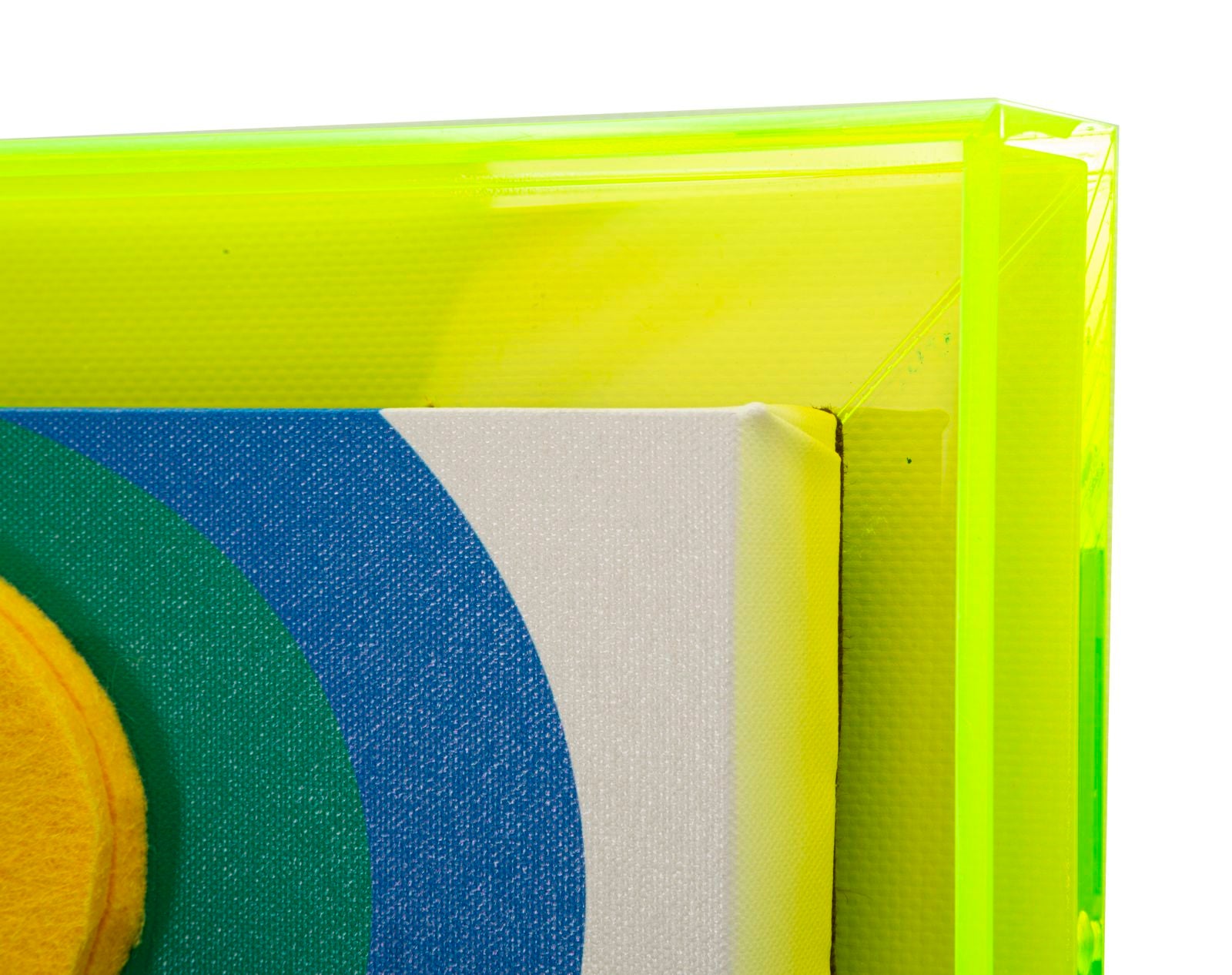 Pop Art Wandbild mit Neonrahmen – Modernes Design 50x70 cm