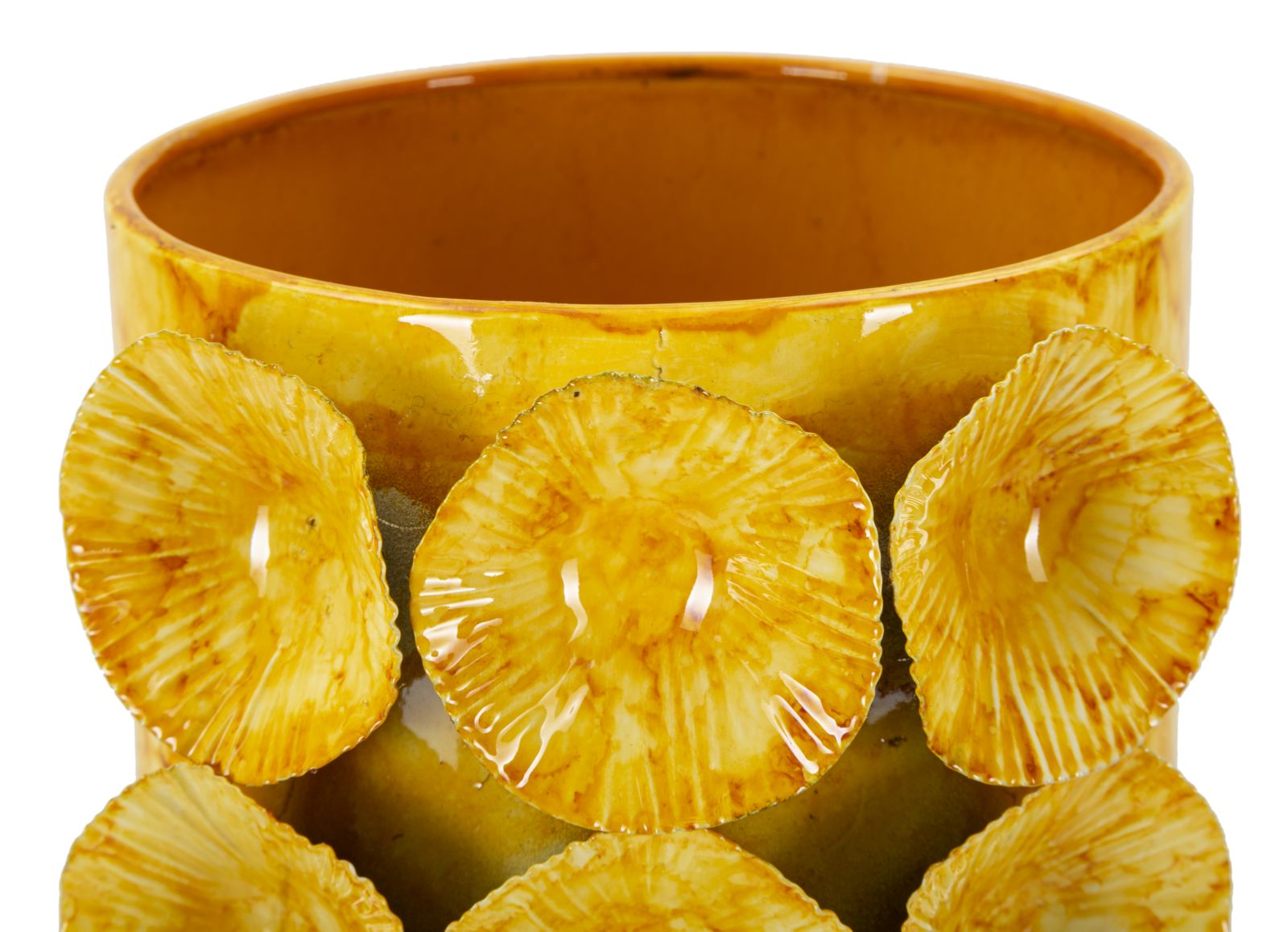 Metall Vase Drop Goldoptik Dekoobjekt 33 cm Glam Stil