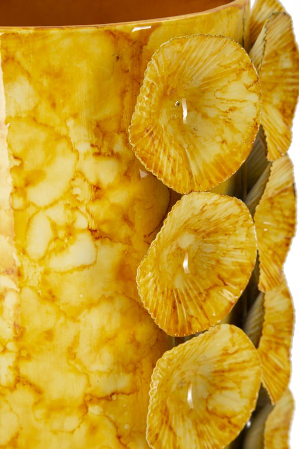 Metall Vase Drop Goldoptik Dekoobjekt 33 cm Glam Stil