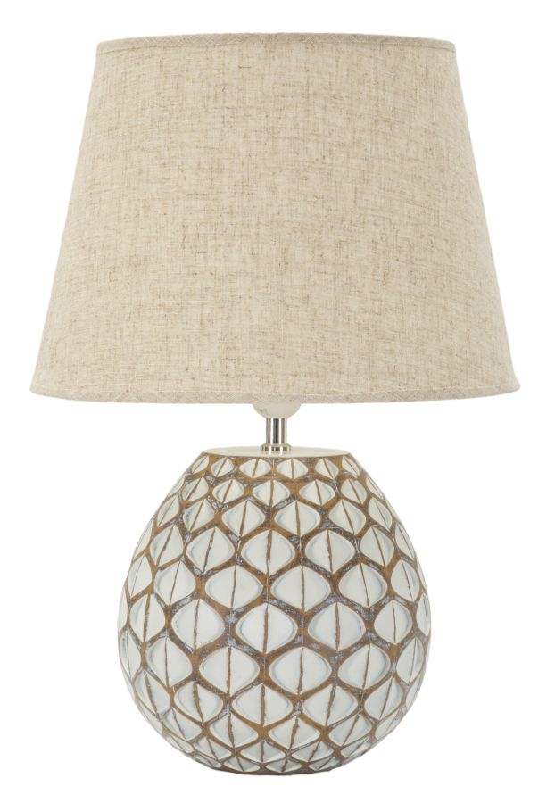 Tischlampe Tibet Design Resina Ø35 cm Modern Beleuchtung