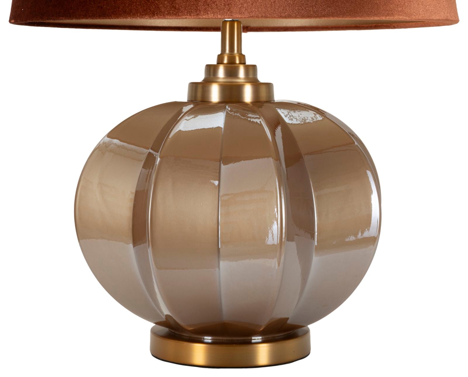 Tischlampe Praga A 40x57 cm aus Metall Glas Stoff