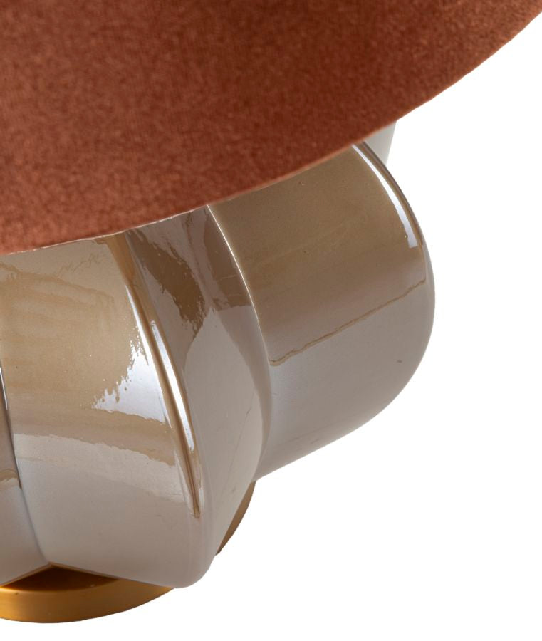 Tischlampe Praga A 40x57 cm aus Metall Glas Stoff