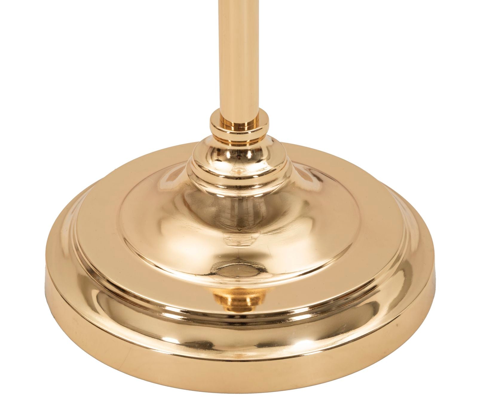 Stehlampe Gipsy rund 40x160 cm aus Metall Glas Stoff