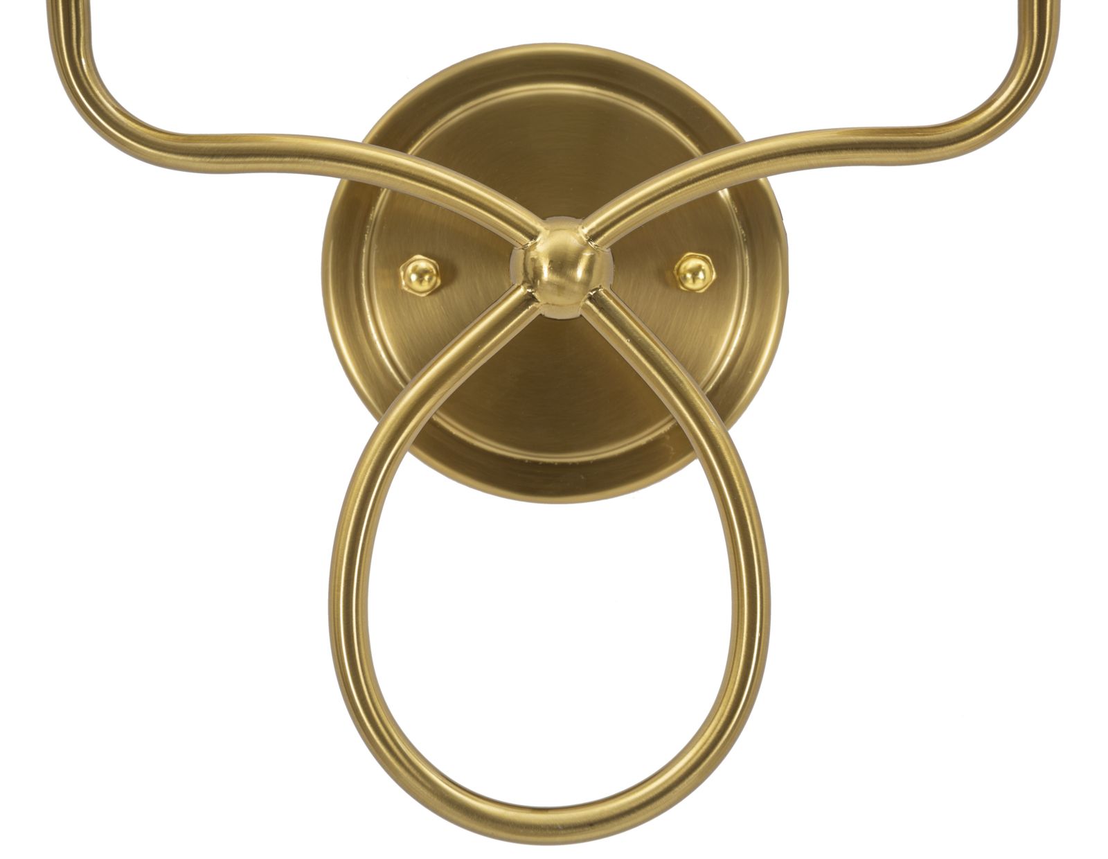 Wandleuchte Zagabria 43 cm – Wandlampe im Glamour-Stil mit Stoffschirm