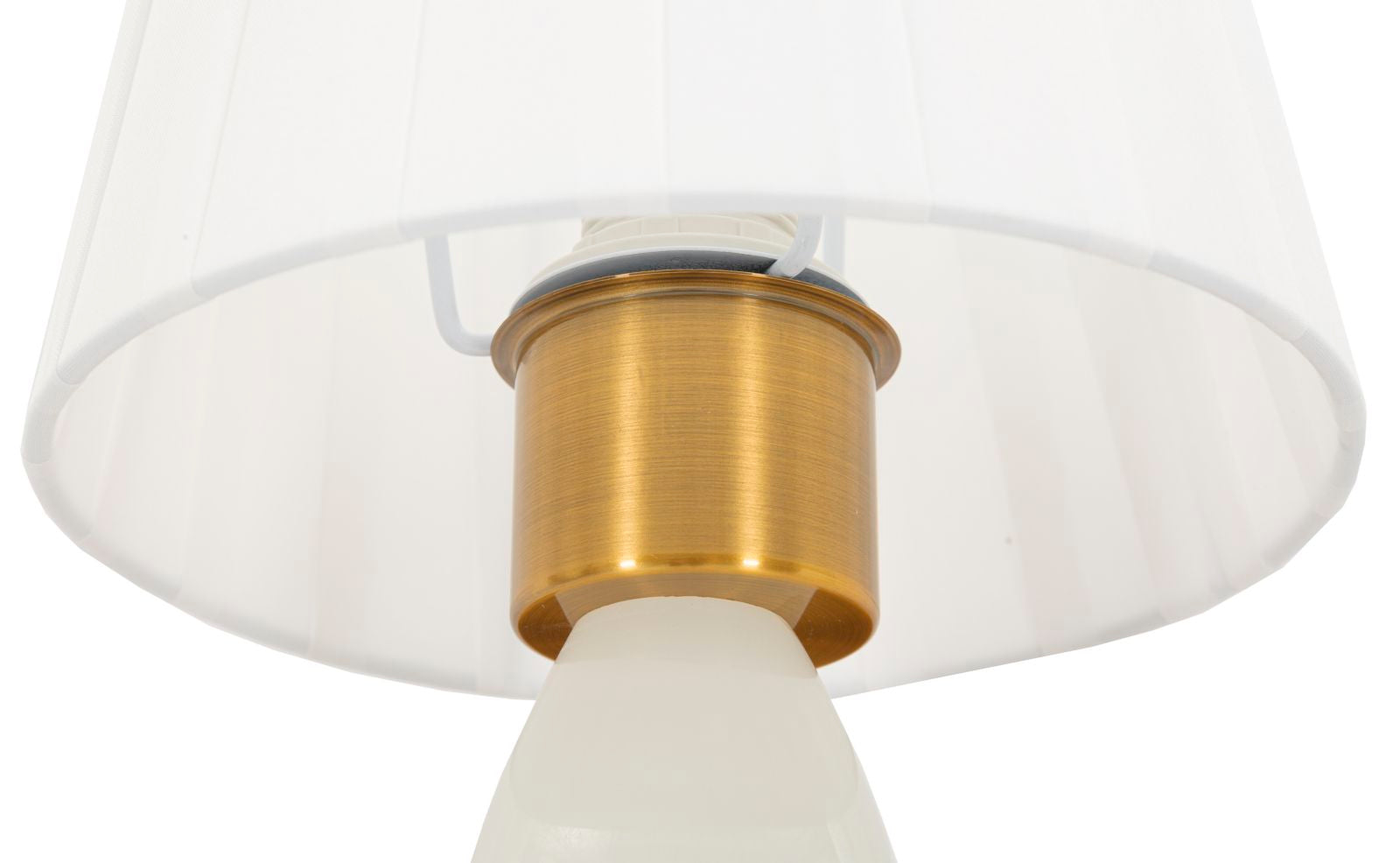 Wandleuchte Budapest 46 cm Gold mit Stoffschirm – Elegant & Modern