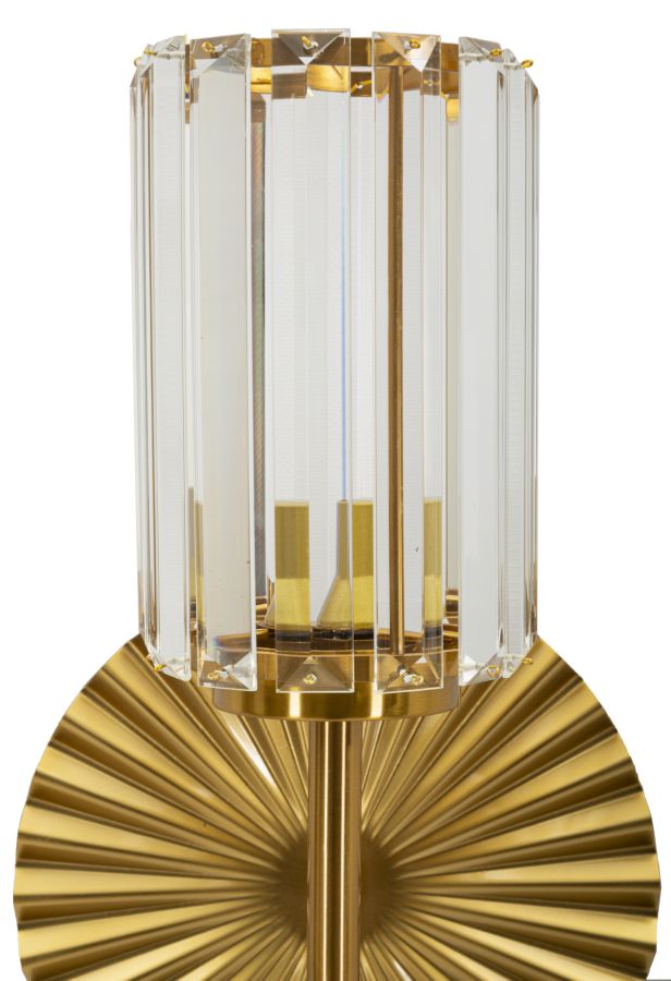 Wandleuchte Tirana 47cm Glas Gold Modern Designlampe