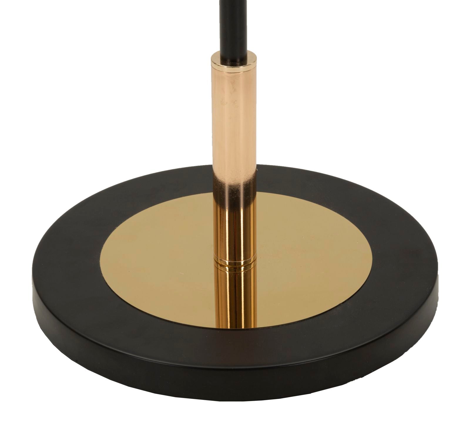 Stehlampe Vintage 168cm Glas Metall Rund Retro Designlampe Gold