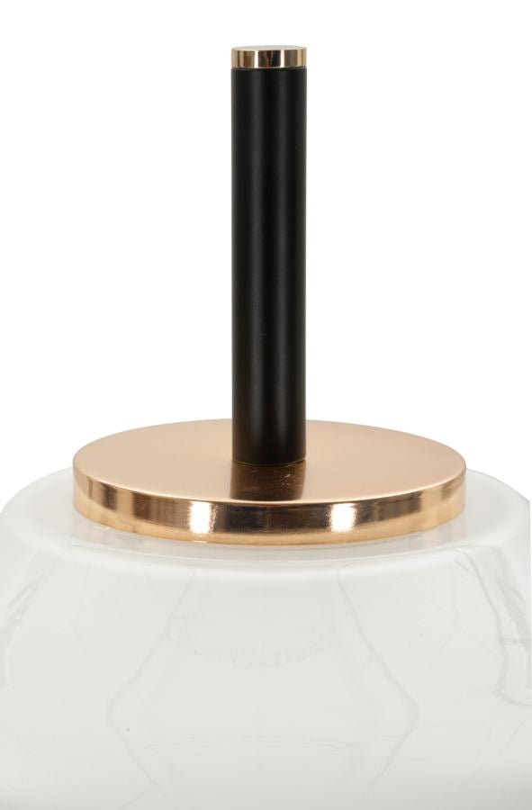 Stehlampe Vintage 168cm Glas Metall Rund Retro Designlampe Gold