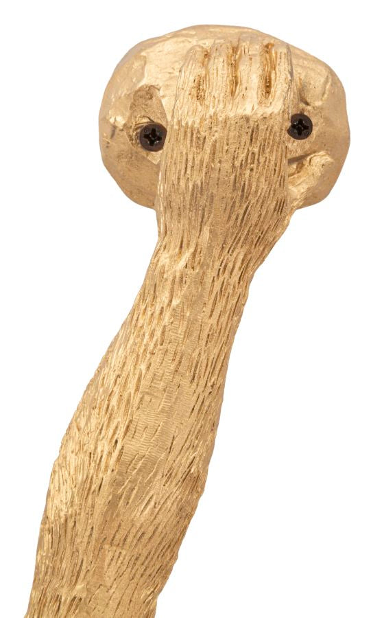 Wandleuchte Monkey Gold 64cm Affenfigur Lampe Aus Kunstharz Wandlampe