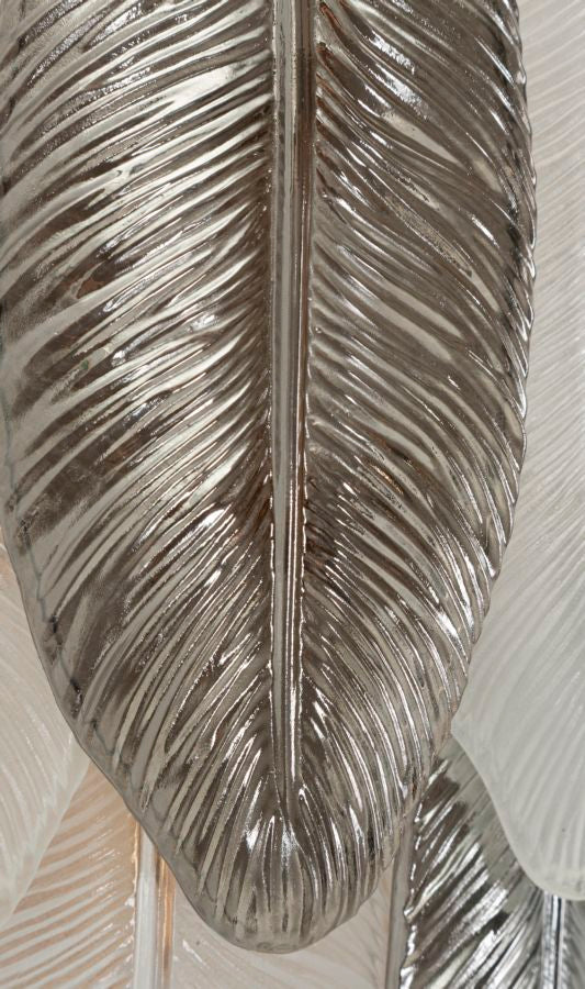 Wandleuchte Leafy 24x29 cm aus Metall und Glas