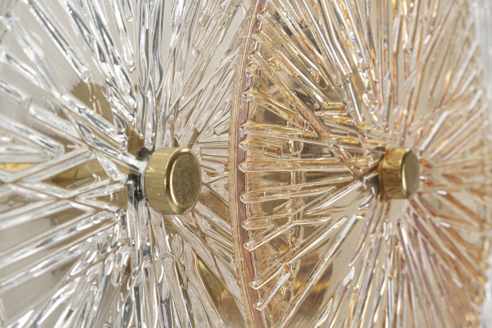 Wandleuchte Osaka 42cm Glas Gold Wandlampe Design Modern