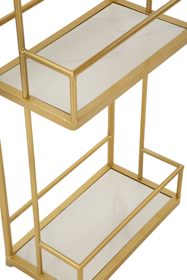 Bar Konsole Theke Luxy Gold Marmor Design