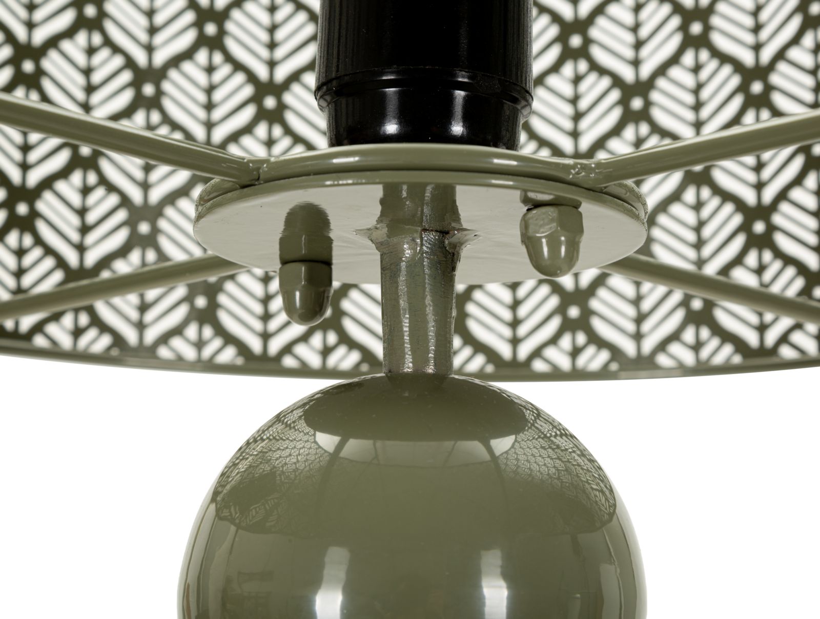 Tischlampe Seoul aus Eisen grün 71 cm