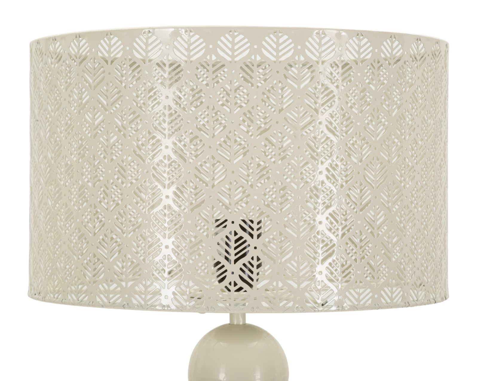 Tischlampe Seoul aus Eisen creme 71 cm