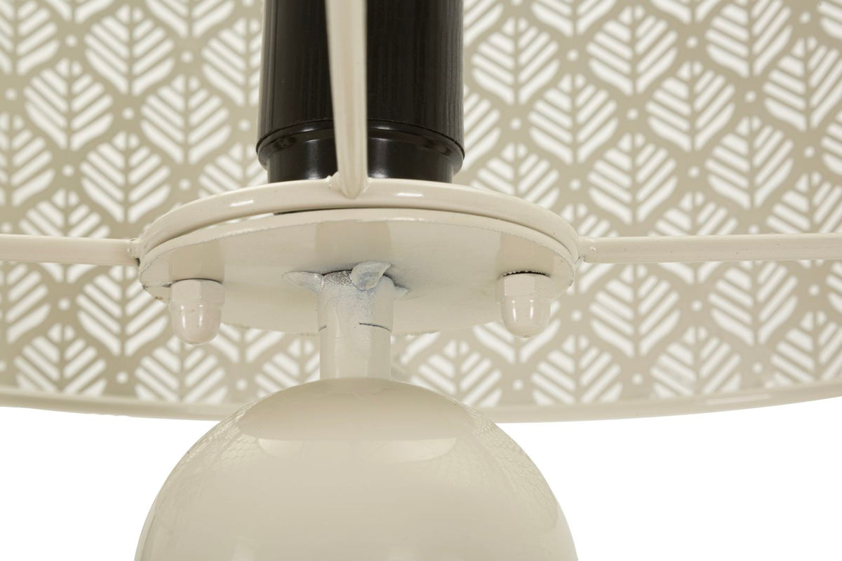Tischlampe Seoul aus Eisen creme 71 cm
