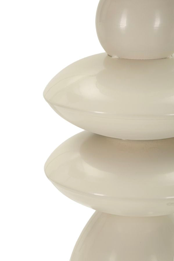 Tischlampe Seoul aus Eisen creme 71 cm
