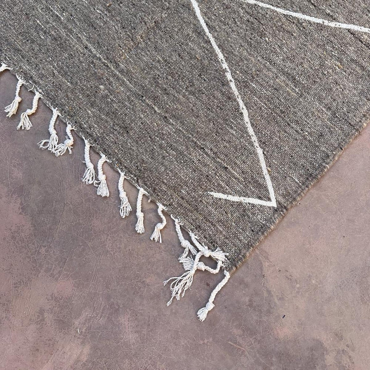 Marokkanischer Kelim-Teppich aus reiner Wolle, 180 x 292 cm