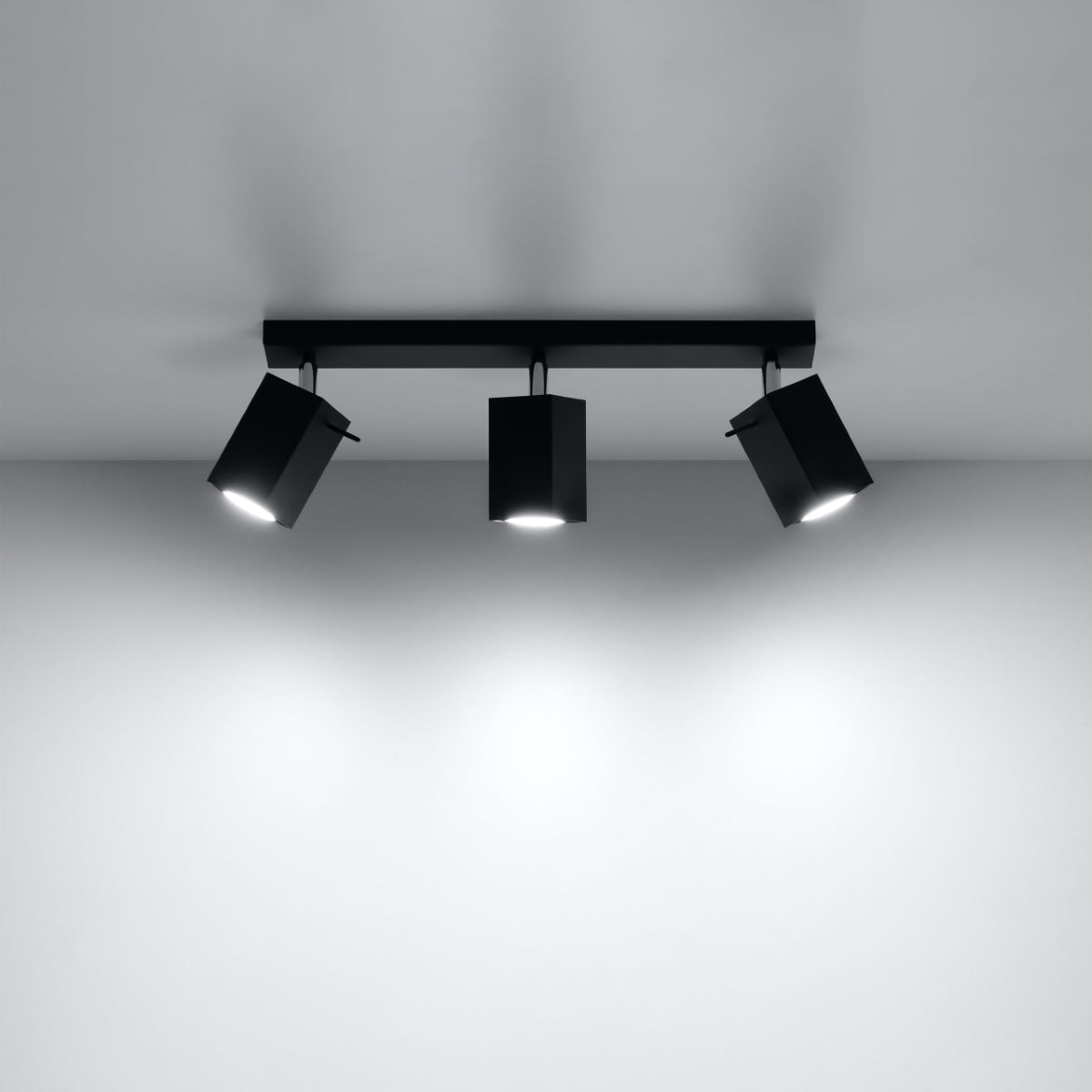 MERIDA 3 plafondlamp zwart