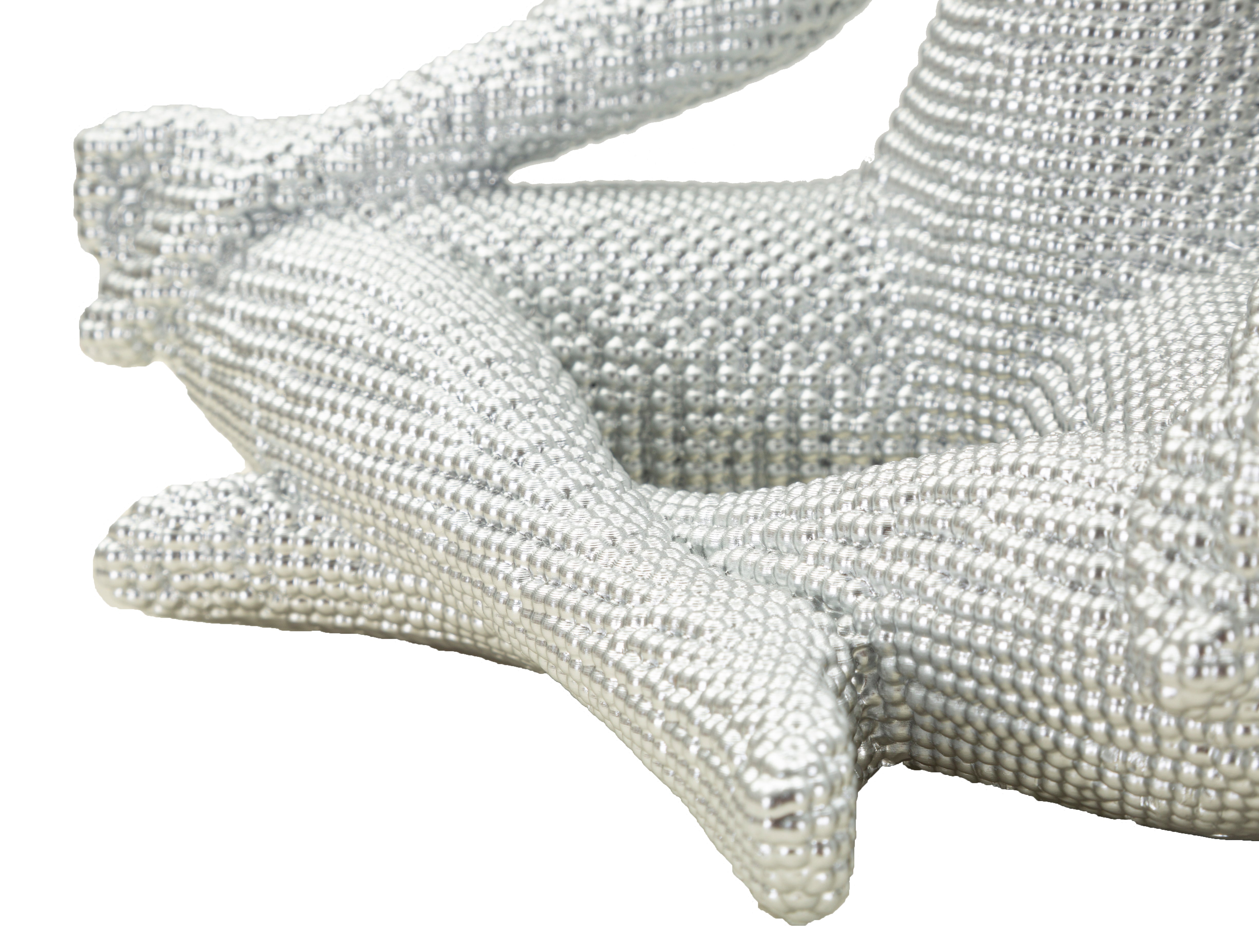 Skulptur Zen Pearl – Meditierende Figur Yoga in Silberoptik 23cm