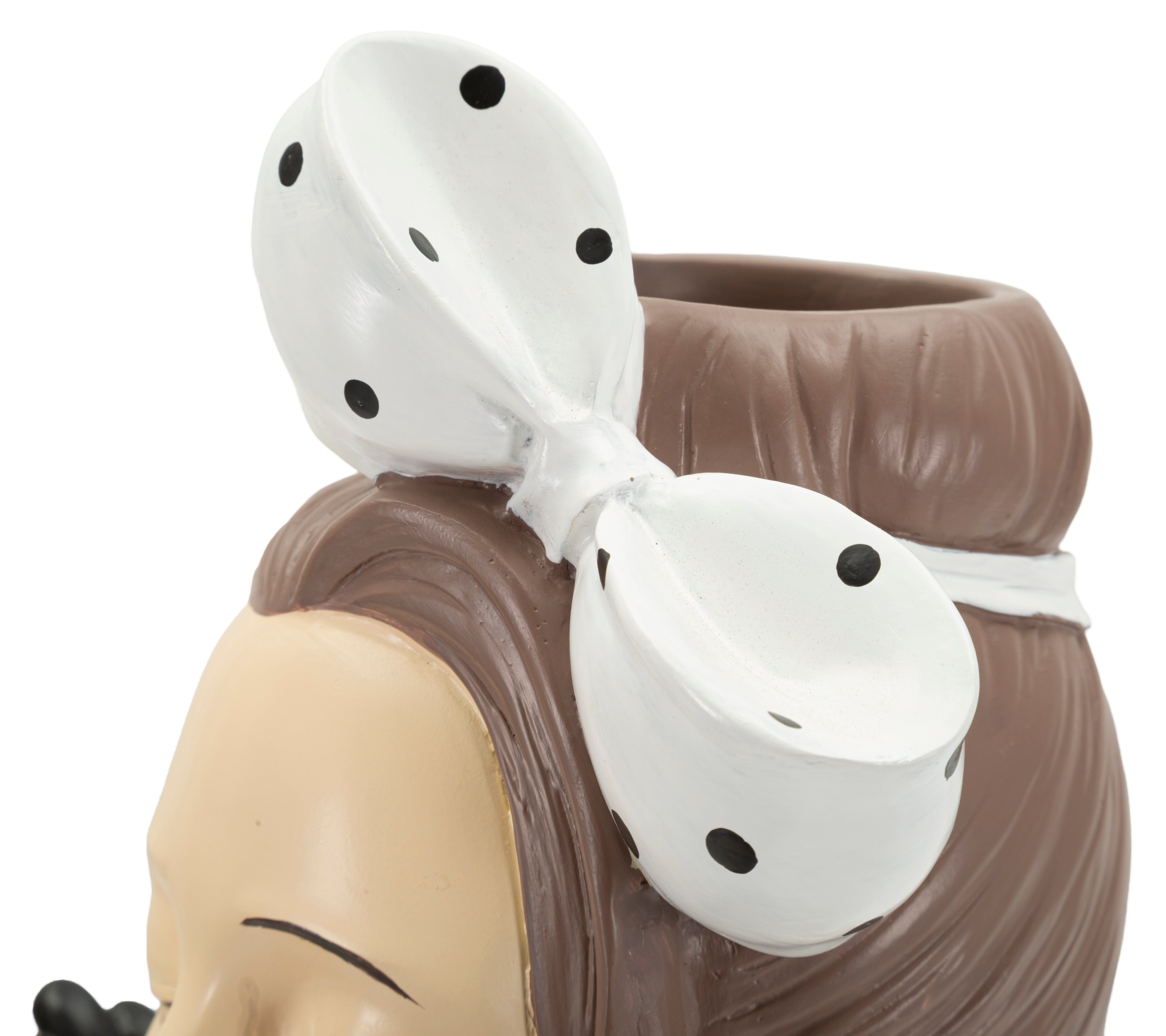 Dekofigur VasoDonna Hollywood Frau mit Schleife Schwarz Weiß 30cm