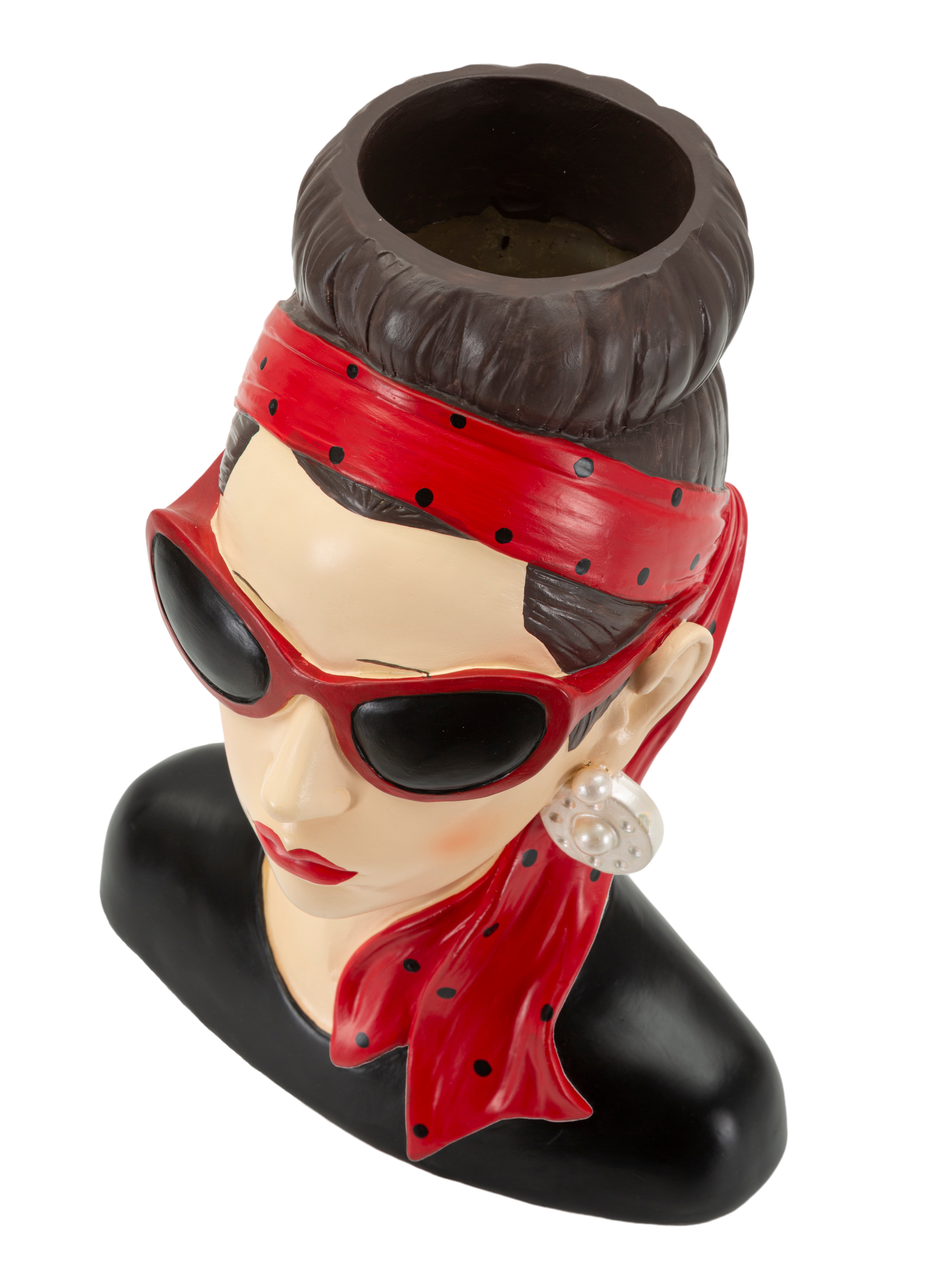 Lady Glamour Hollywood Vase Kopf Dekofigur Retro Stil